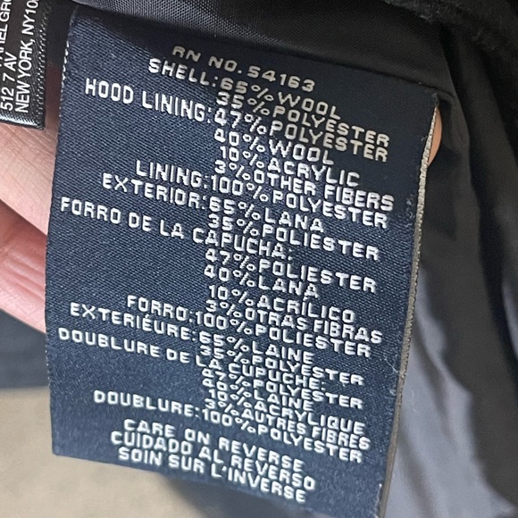 Tommy Hilfiger Wool Blend Hooded Toggle Coat Size XL - Picture 11 of 12